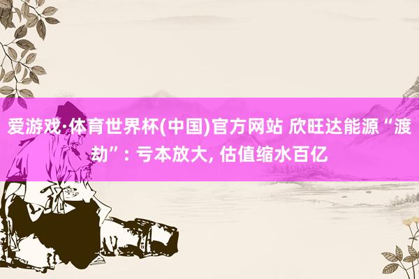 爱游戏·体育世界杯(中国)官方网站 欣旺达能源“渡劫”: 亏本放大, 估值缩水百亿