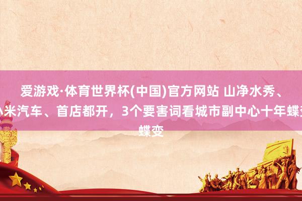爱游戏·体育世界杯(中国)官方网站 山净水秀、小米汽车、首店都开，3个要害词看城市副中心十年蝶变