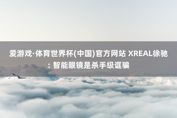 爱游戏·体育世界杯(中国)官方网站 XREAL徐驰: 智能眼镜是杀手级诓骗
