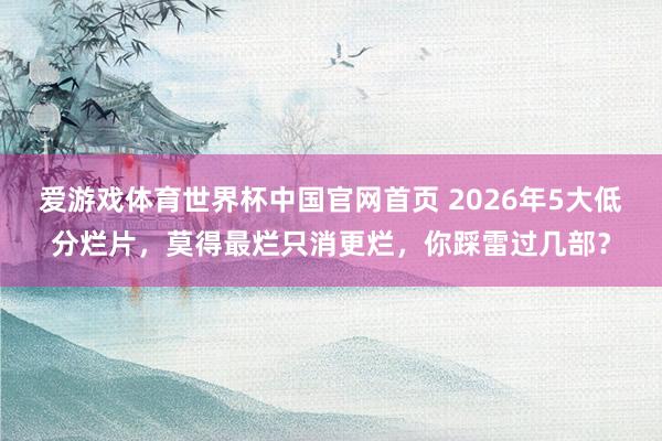 爱游戏体育世界杯中国官网首页 2026年5大低分烂片，莫得最烂只消更烂，你踩雷过几部？