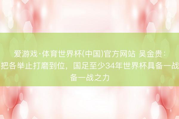 爱游戏·体育世界杯(中国)官方网站 吴金贵：只好把各举止打磨到位，国足至少34年世界杯具备一战之力